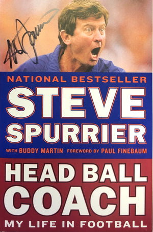 Move over John Hancock there's a new signature in town. Get all your Steve Spurrier autographed memorabilia right here, right now! From best selling book to a personalized message on any memorabilia you see, get yours today!