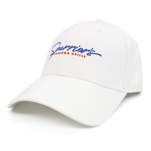 Whilst showing your affection for your favorite restaurant in town, Spurriers Gridiron Grille, look sharp in our logo adjustable Baseball hats. Hats feature Coach Spurrier’s signature on the back and are adjustable to fit all sizes.   Available in Black and White. Option for hand-signed Head Ball Coach autograph.