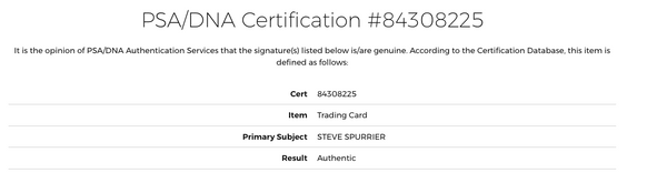 Autographed Steve Spurrier Press Pass Trading card